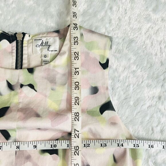 Milly of New York Womens Multicolor Eloise Mint Sorbet Shift Mini Dress Size 0 - Picture 8 of 9